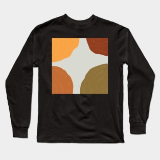 Terracotta Abstract Long Sleeve T-Shirt